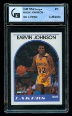 Earvin"Magic" Johnson Autographed Card (Los Angeles Lakers)